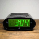 Gpx Am/fm Digital Alarm Clock Radio, Model C303B Black, Tested Works. Fixed Price $19.99.