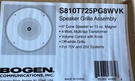 Bogen S810T725PG8WVK 8" Speaker WHITE70V/25V Systems. Fixed Price $35.00.