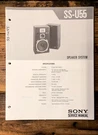 Sony SS-U55 Speaker Service Manual *original*. Fixed Price $14.97.