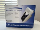 Speco SP5AWXW 5.25 All Weather Outdoor Speakers Pair New Open Box. Fixed Price $99.99.