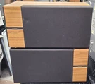 Pair Of Vintage Bose 6.2 Stereo Everywhere System Wood Grain. Fixed Price $259.99.