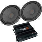 2X Jbl 12" Svc Subwoofers 1000W Each 1600W Mono Bass Amplifier Package 2/4 Ohm. Fixed Price $251.99.