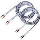 Hannlinte 12 Awg Hifi Speaker Cable Pack 6FT With Banana Plugs. Fixed Price $47.11.