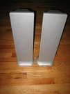 Pair Of Dell Silver W3000 Wired Bookshelf Floor Speakers Home Theater - Works. Fixed Price $31.00.