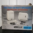 Klh 990A-W 100WATT All Purpose Speakers Antique White Indoor Outdoor. Fixed Price $85.00.