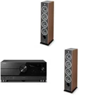 Focal Vestia NO3 3-WAY Floorstanding Speakers Dark Wood & RX-A6A Receiver Bundle. Fixed Price $4559.99.