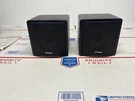 Optimus Xts Compact Cube Bookshelf Audio Satellite Speakers Black 40W 8 Ohm. Fixed Price $31.99.