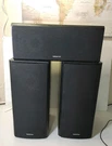 3 Piece Onkyo SKF-520F Front Speakers With SKF-520C Center Channel. Please Read.. Fixed Price $45.00.