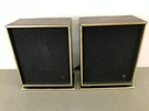 Vtg Mcm Air Suspension Audio System Bookcase Speakers W Foot Pedestal 12.5" Hi. Fixed Price $49.99.