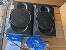 Onn Stereo System Speakers Model No 100008725. Fixed Price $28.99.