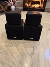 Klh Satellite Speakers Black, TW-09B, Adjustable Angle, With Wall Mounts Read. Fixed Price $49.00.