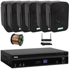Pyle 5.2CH Power Receiver, 6X 3.5" 300W Indoor/outdoor Black Speakers W/ Mic. Fixed Price $352.99.