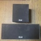 Klh Center Channel Speaker + Satellite Cubed Cloth Grille. Fixed Price $60.00.