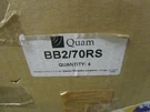 Box Of 4 Quam-nichols Co SPKR-BB2/70RS Indoor Beam Mount Speaker Assembly. Fixed Price $249.99.
