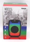 Yoco Bluetooth Speaker 5W Stereo Portable Wireless, Deep Bass Sound & Lights New. Fixed Price $37.00.