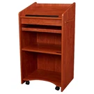 Oklahoma Sound 600-CH Floor Lectern W/two Shelves, Cherry. Fixed Price $385.72.