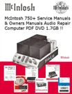 Mcintosh Service, Owner, Manuals Schematics Catalogs Hifi Audio Pdf Computer Dvd. Fixed Price $15.97.