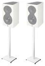 (2) White 37 Steel Stands Revel PERFORMA3 M105 Bookshelf Speakers. Fixed Price $79.95.