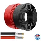 Zhong Hua Jiang Solar Panel Wire 2X50FT Tinned Copper Extension Cable Black Red. Fixed Price $60.70.