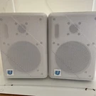 University Sound S-100 White Compact Monitor Speakers In Great Condition. Fixed Price $150.00.