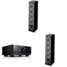 Focal Vestia NO3 Black Floorstanding Speakers (2) + RX-V6ABL 8K Receiver Bundle. Fixed Price $2939.99.