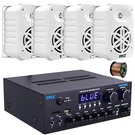 Pyle PDA99BU Bluetooth Usb Fm Receiver, 4X 5.25" 500W Max White Speakers, Wire. Fixed Price $297.99.