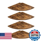 Jjl Corner Shelves, 12 Inch Deep Shelf Wall Mounted With Wire Hole, 4 Tie. Fixed Price $71.03.