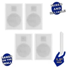 Acoustic Audio SLM1W Mountable On Wall Slim Speakers Home Wired 2 Pair Pack. Fixed Price $137.88.