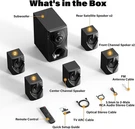 700W 5.1 Surround Sound System Bobtot Home Theater Bluetooth Hdmi Arc Optical. Fixed Price $165.99.