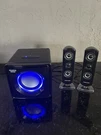 Sharper Image Bluetooth Multimedia Speaker System SBT2002BK Subwoofer & Tweeters. Fixed Price $20.00.