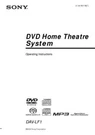 Sony DAV-LF1 Home Theater System Owners Manual. Fixed Price $22.24.
