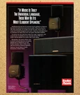 Optimus Pro CS-1 Music Speaker System Magazine Print Ads Ephemera Art 1993. Fixed Price $12.99.