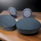 Onkyo SLM-301 Pair Of Surround Sound Satellite Speakers 20W 4OHM & Wall Stands. Fixed Price $41.65.