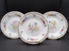 3 Vintage Liling Yung Shen Fine China Lunch Salad Plates 7.5" Floral White C25. Fixed Price $32.95.
