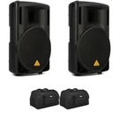 Behringer Eurolive B215D 550-WATT 15-INCH Powered Speaker Pair With Bags Bundle. Fixed Price $839.98.