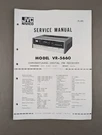 Jvc Model VR-5660 Chronotuning Digital Fm Receiver Service Manual D-2761. Fixed Price $74.95.