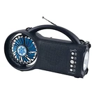 Portable Solar-powered Bluetooth Speaker, Fm Radio, Led Torch, Fan. Fixed Price $36.99.