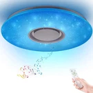 Horevo Led Music Ceiling Light Bluetooth Speaker 36W 20 Inch Multi Functional. Fixed Price $121.22.