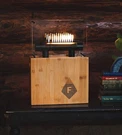 Fireside Audiobox Black Bluetooth Speaker With Real Dancing Flames. Fixed Price $199.00.