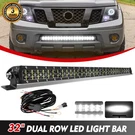 Dual Row 32" Led Light Bar Bumper Grill Spot Flood For Nissan Navara 2015 + Wire. Fixed Price $71.09.