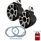 Wet Sounds Rev 10 Swivel Clamp Tower Speakers With Rgb Led Rings Black. Fixed Price $2179.98.