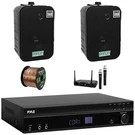 Pyle Bluetooth Home Audio Theater Receiver, 2X 5.25" 400W Black Speakers + Mic. Fixed Price $355.99.