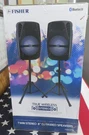 Fisher Twin Stereo 8" Dj Paired Speakers (163818A). Fixed Price $190.00.