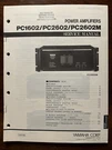 Yamaha PC1602 PC2602M Power Amplifiers Service Manual Original Vintage. Fixed Price $79.99.