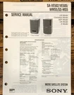Sony SA-VE502 SA-VE505 -WMS5 SS-MS5 Speaker Service Manual *original*. Fixed Price $14.97.