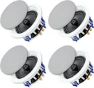 Powerful 6.5" Ceiling Speakers - 640W Passive Flush Mount (4 Pack). Fixed Price $255.99.