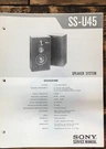 Sony SS-U35 Speaker Service Manual *original*. Fixed Price $19.97.