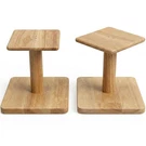 Okostand Desktop Speaker Stands Natural Oak 7 Inch Rotatable For Studio Moni. Fixed Price $62.05.