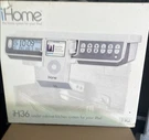 Ihome IH36 Ipod Dock White Fm Stereo Audio Speaker Under Cabinet Kitchen System. Fixed Price $50.00.