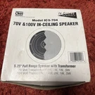 Vintage Owi Inc. 70V And 100V Format In-ceiling 5.25 !full Range Speaker IC5-704. Fixed Price $69.95.